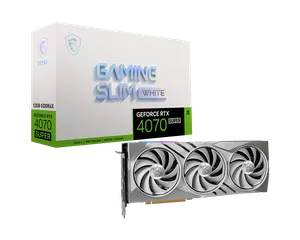 GeForce RTX 4070 SUPER 12G GAMING SLIM WHITE